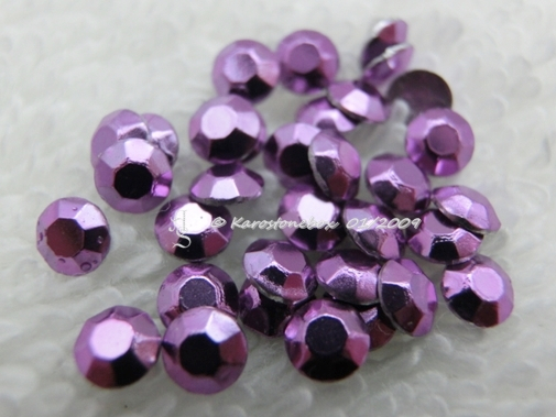 Hotfix Metallstuds Chatonrosen – runde Metallstuds zum Aufbügeln