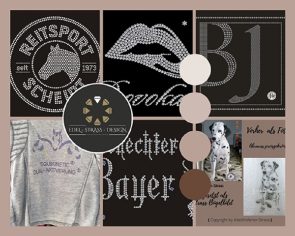 Strass Logos Großkunden & Serienproduktion