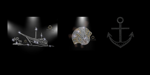 Maritime Motive – Strass Bügelbilder