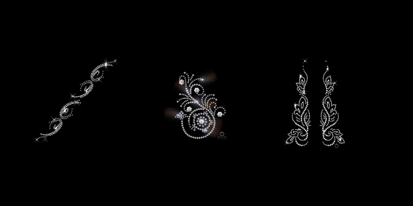 Borten, Ranken & Ornamente – Strass Bügelbilder