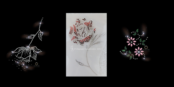 Blüten & Blumen Lilien – Strass Bügelbilder