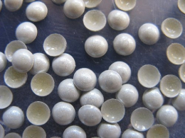 720 Halbperlen Glitter Weiss 2 mm