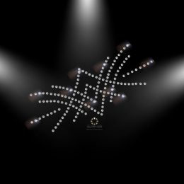 Hotfix Strass Bügelbild Applikation Motiv Ranke SS8 Crystal oder Ab Strasssteinen 121231