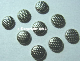 Nieten Bügelnieten rund grob 6 mm Silber