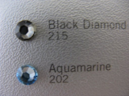 50 Swarovski Elements SS10 Black Diamond