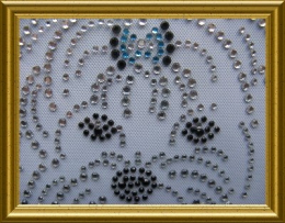 Strass Bügelbild Hund Yorki entzückender Yorkshire 100326-03dc