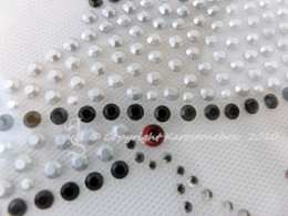 Strass Bügelbild elegante Dame 150519