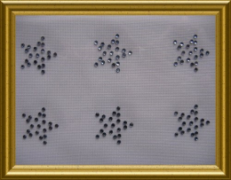 Strass 6 Mini Sterne Strernchen Farbwahl 101017