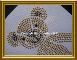 Hotfix Bügelbild süßer Teddybär Metall Farbwahl 110211