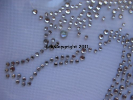 Hotfix Strass Bügelbild tolles SEEPFERD Crystal 110623