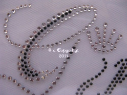 Strass Schriftzug Namen Girl mit Krönchen 110826