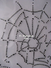 Hotfix Strass Spinnennetz Spider Schwarz oder Chrystal 110917