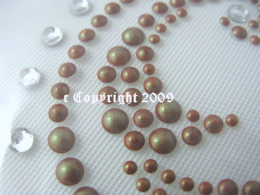 Hotfix Strass Bügelbild mit Edlem Ornament Pocket Motiv 081870-01da