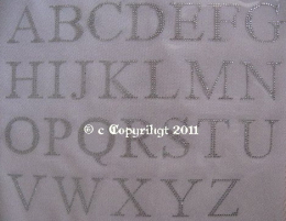 Hotfix Strass Buchstabe Initialen zur Wahl B 110925