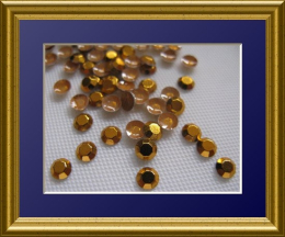 720 MetallStuds zum aufbügeln 3 mm  Gold