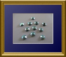 1440 Hotfix Metallstuds Chatonrosen 4 mm Sky Blue