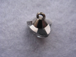 1 Schmuckknopf Knopf Glitzersteine Herz nähen basteln 12mm/18 B
