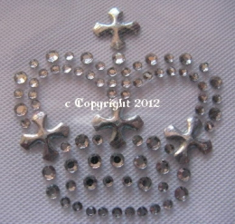 Hotfix Strass - Bügelbild hübsches kleines Krönchen 120112