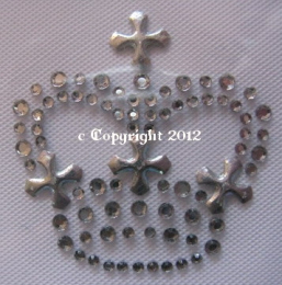 Hotfix Strass - Bügelbild hübsches kleines Krönchen 120112