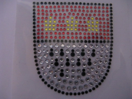 Hotfix Bügelbild Strass Wappen Köln Karneval 111221
