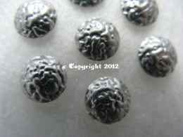 360 Hotfix Nailhead gehämmert 2mm Silber