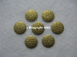 50 Hotfix Nailhead gehämmert 5mm Gold
