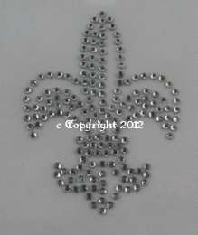 Bügelmotiv Strass französische Lilie 120106 SS10