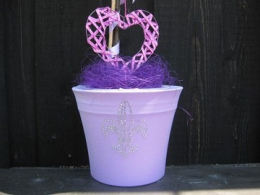 Bügelmotiv Strass französische Lilie 120106 SS10