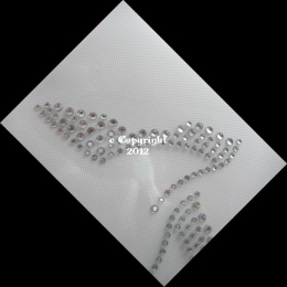 Hotfix Strass Bügelbild hübsche Paar kleine Pumps 120105