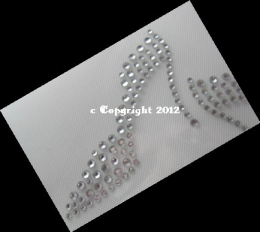 Hotfix Strass Bügelbild hübsche Paar kleine Pumps 120105