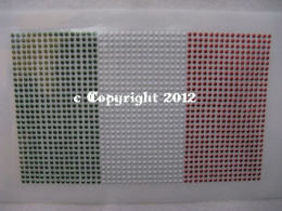 Bügelbild Fahne Wappen Flagge WM Italien klein 120215 Sport
