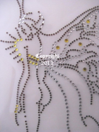 Bügelbild wunderschöne Strass Elfe 111006