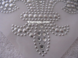 Hotfix Strass Bügelbild elegante französische Lilie 200806