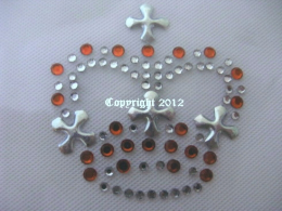 Hotfix Bügelbild süßes Strass Krönchen Krone 120112