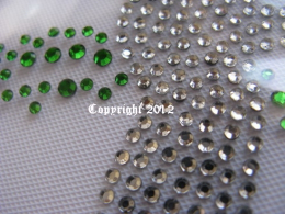 Hotfix Strass Bügelbild Golf Golfer im Grün 111031
