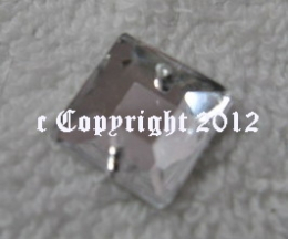 Strasssteine aufnähen 15 Quadrat Nr.2 ca. 12mm Crystal AAA Quali
