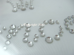 Strass Bügelmotiv Princess mit Krönchen Crystal 120823