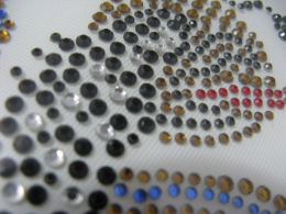 Strass Bügelbild Kölner Adler klein – Karneval Hotfix Motiv 111013-03sc