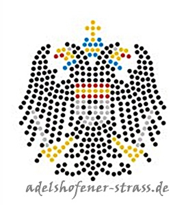 Strass Bügelbild Kölner Adler klein – Karneval Hotfix Motiv 111013-03sc