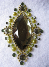 Edle Strass Vintage Dekor Sticker selbstklebende Set 1