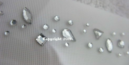 Hotfix Bügelbild kl. Strass Borte Ranke aus Strass Formen 121015