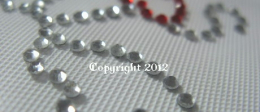 Strass Motiv Tauben mit Herz 121206