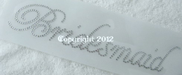 Hotfix Strass Schriftzug Bridesmaid 120814
