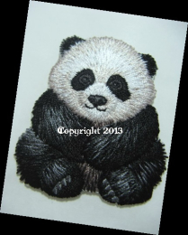 Patch Applikation Hotfix Bügelbild Panda Bär 15657-005