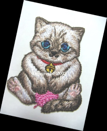 Applikation Hotfix Bügelbild Katze Kätzchen B 15570-003