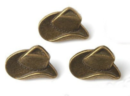 Cowboyhut Metall Knopf Hemd Western Cowboyhut