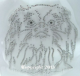Strass Bügelbilder Hund Pekinese Hundezucht Zuchtverband 130301