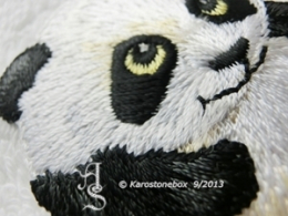 1A qualtiät`s Patch Applikation Hotfix Bügelbild süßes Panda Baby