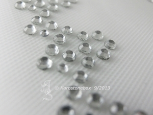 Strass Bügelbild Borte Ranke – Hotfix Strass-Applikation 27 × 2 cm Crystal oder AB