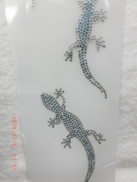 Bügelbilder Strass 3 Echsen 131007 Aquamarin